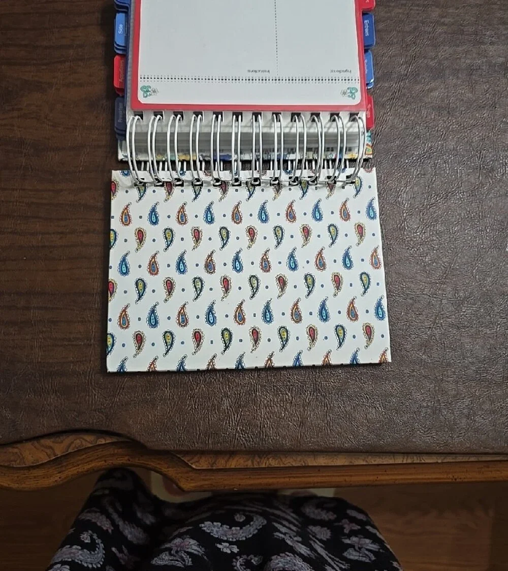 Vera Bradley Spiral-Bound Paisley Pattern Notebook - Multicolor